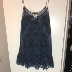 Free People Intimately Blue Slip Dress